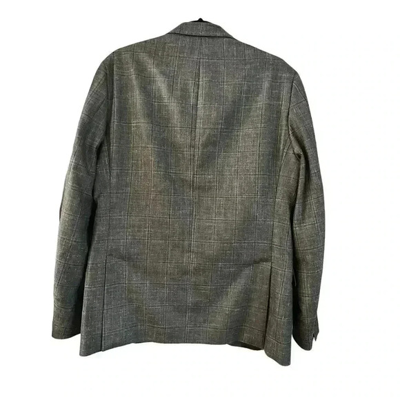 Lauren Ralph Lauren Men’s Suit Blazer Wool Silk Linen Gray Size 40R - Picture 4 of 6